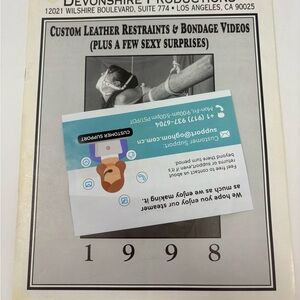Devonshire Productions Custom Leather Restraints And Videos 1998